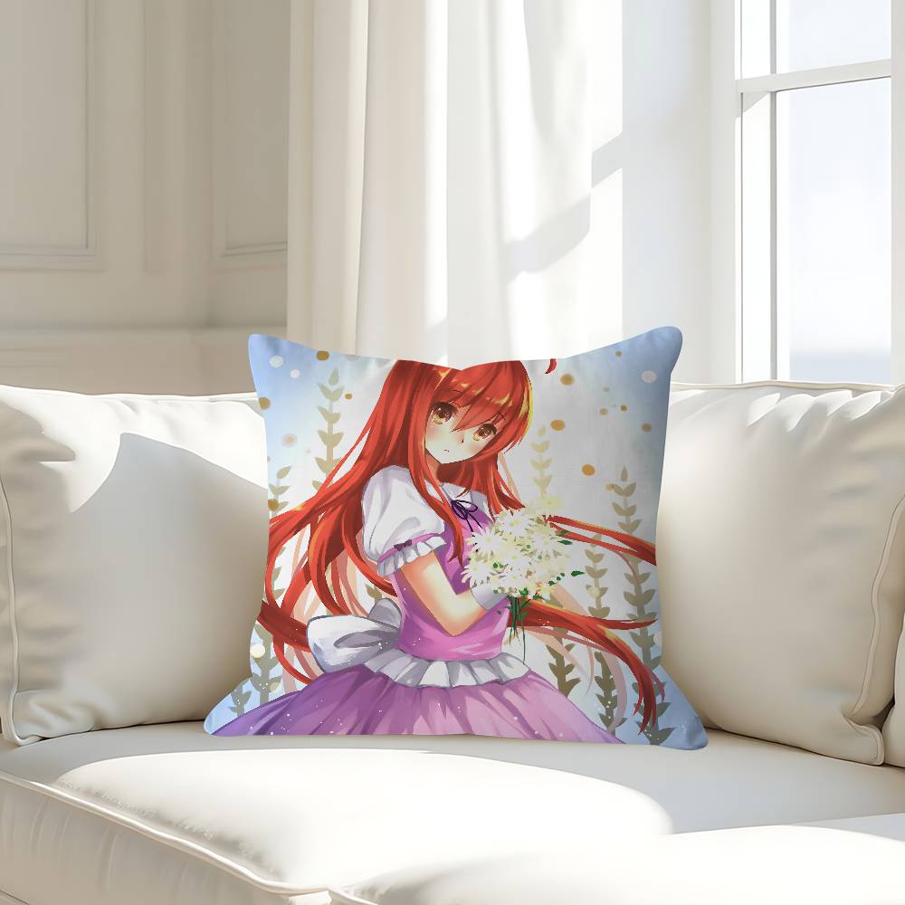

S-Shakugan No S-Shana Pillow Case Removable Washable Cushion Cover – All-Season Soft Linen 16x16Inch