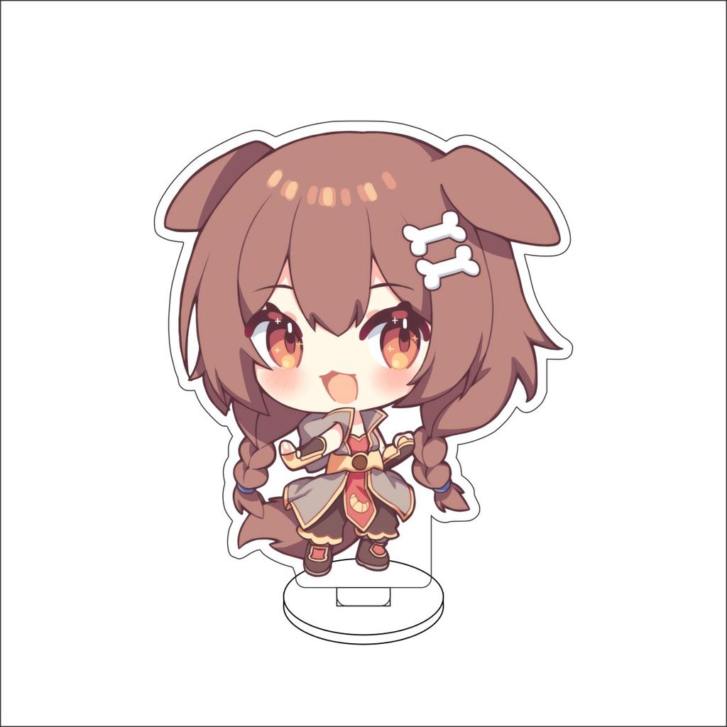 10CM Anime hololive Figure Stand Model Robocosan/Usada Pekora/Shirakami Fubuki Cute Desk Decor Standing Sign Gifts