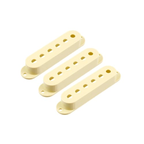 ALLPARTS ST-Type Single Coil Pickup Covers, Cream (Pack of 3) PC-0406-028