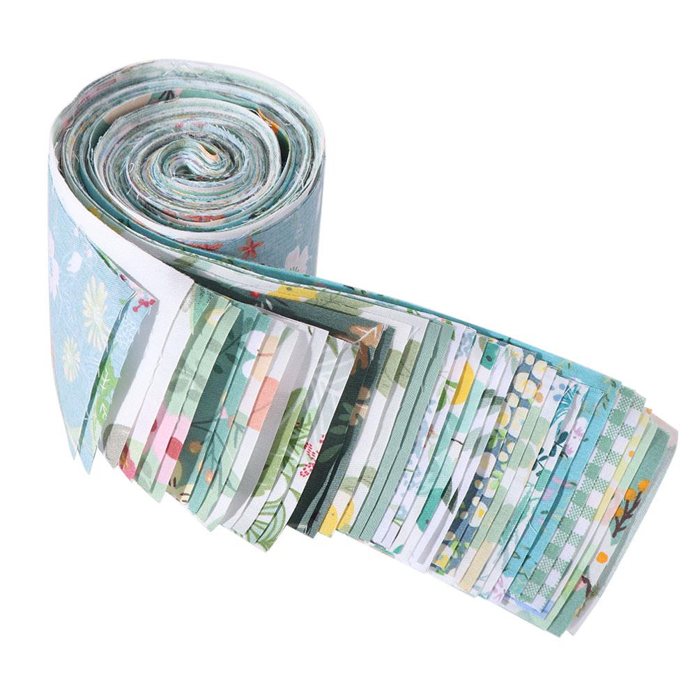 40 STÜCKE Jelly Roll Floral Baumwollstoff DIY Bunt Bedruckter Patchworkstoff Quiltstreifen Handgefertigtes Nähmaterial Stoff
