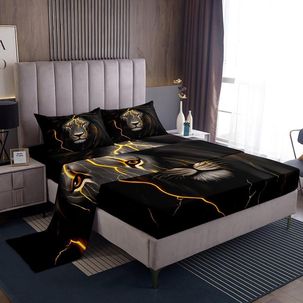 Gamepad pattern mattress four-piece digital printing bedroom room dormitory bedding decoration