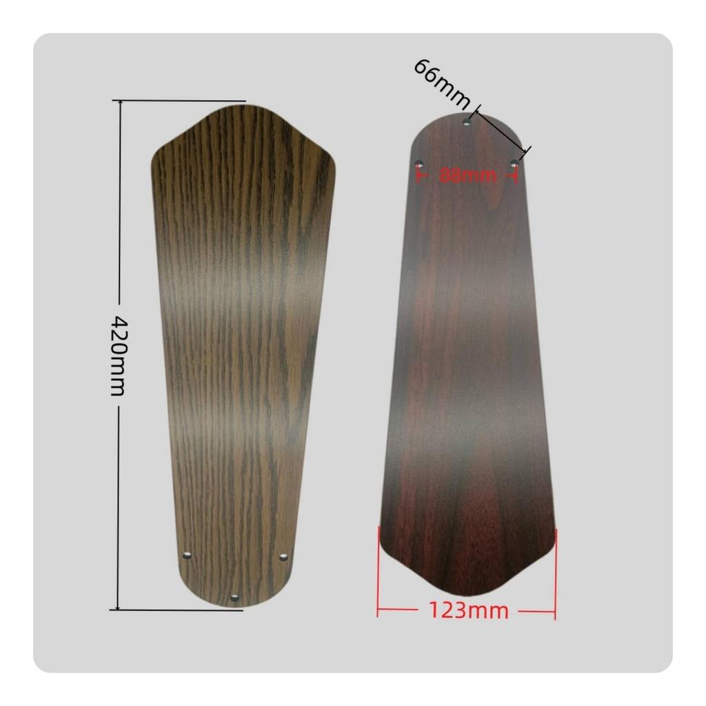 5 Pieces Fan Part Shape Retaining Replacement Ceiling Blade Noise Reducing