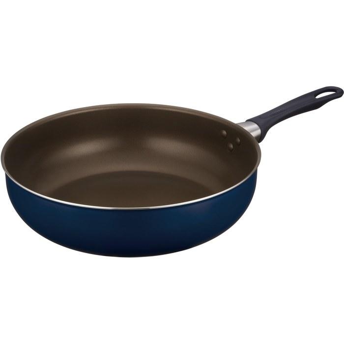 Thermos Durable Series Fry Pan 30cm Navy Gas Stove Only. Non-stick, Durable Coating. PFOA/PFOS Free. Lightweight Model KFI-030D NVY.