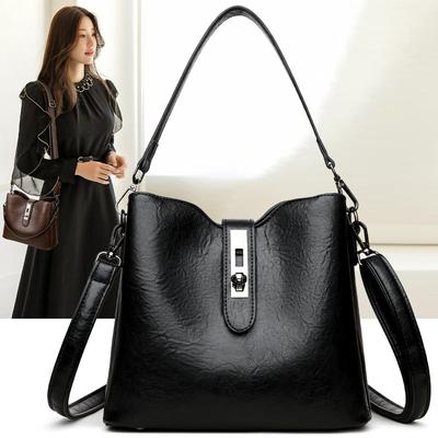 2025 New Versatile Shoulder Messenger Bag Large Capacity Fashion Handbag Bucket Bag