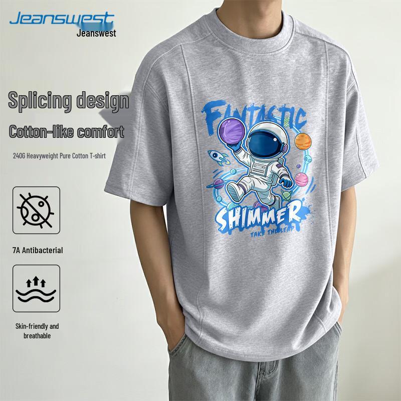 Jeanswest Men s Cotton Cartoon Print T-Shirt 4XL