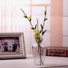 Striped Glass Vase for Dried Flowers - Stylish Table Decoration & Home Ornament