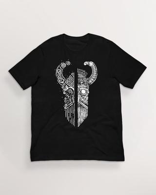 Duality of Odin T-Shirt| Norse Mythology Viking Art T-Shirt | 100% Cotton Unisex Pagan Tee | HUMAN MADE, No Ai