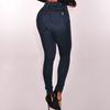 Dámské elastické džíny Jeggings kalhoty s vysokým pasem Skinny Denim Pants Plus Size