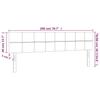 Vidaxl Bed Headboards, 2 Pcs, Black, 100X5X78/88 Cm, Fabric