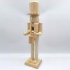 Schiaccianoci Soldato di Natale 38 cm Legno Non Finito Figurina Schiaccianoci Pittura Artigianale Burattino Non Dipinto Decorazioni Ornamento