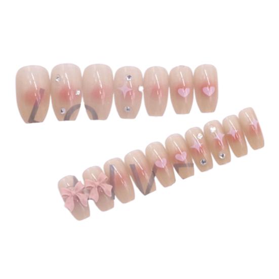 Beautiful FALSE Nail Easy-removal Harmless DIY