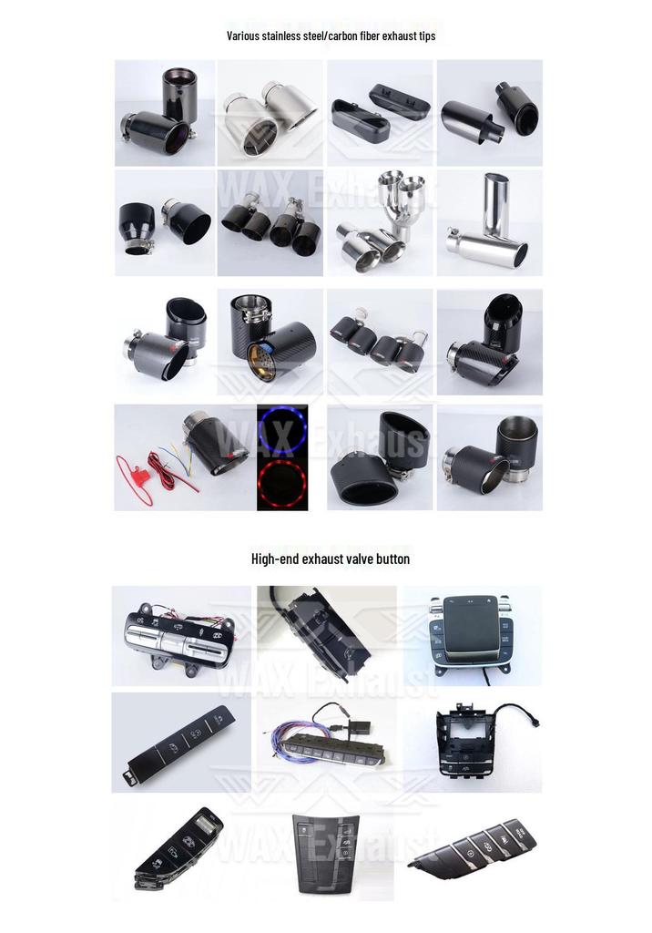 Stainless Steel Quad Exhaust System for Mercedes GLE300/350/450 (2019-2024)