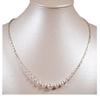 S925 Sterling Silver Large Pearl Smile Necklace for Women - Light Luxury Clavicle Chain