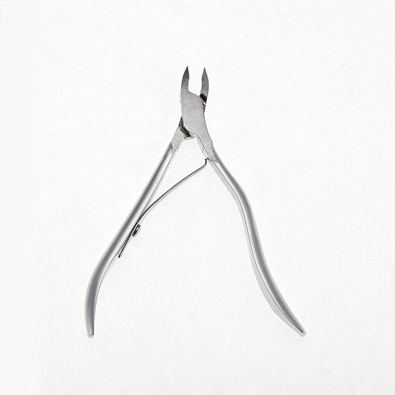 Stainless Steel Reverse-Grip Cuticle Nippers: Small Blade Nail Art & Repair Tool