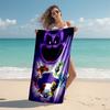 Beach Towel with Smiling Critters Pattern - soft,absorbent,machine washable Lightweight&Modern,swimming,Travel Essentials