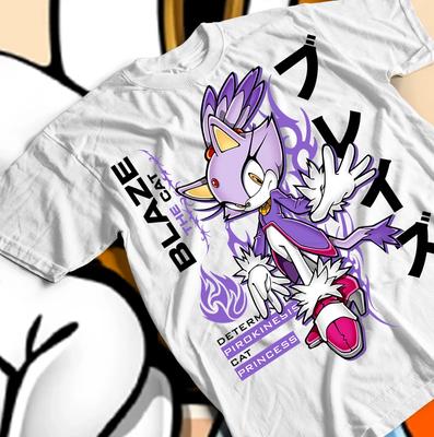 T-Shirt BLAZE The Hedgehog Hero Tee Sonic Heroes Vintage Maglietta Regalo Tutte le Taglie
