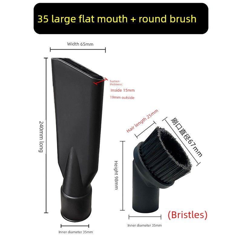 Attack Vacuum Cleaner round Brush Suction Head Hose Connector round Brush Head Hair Head Bf501bf502 Accessories Complete Collection Neutral