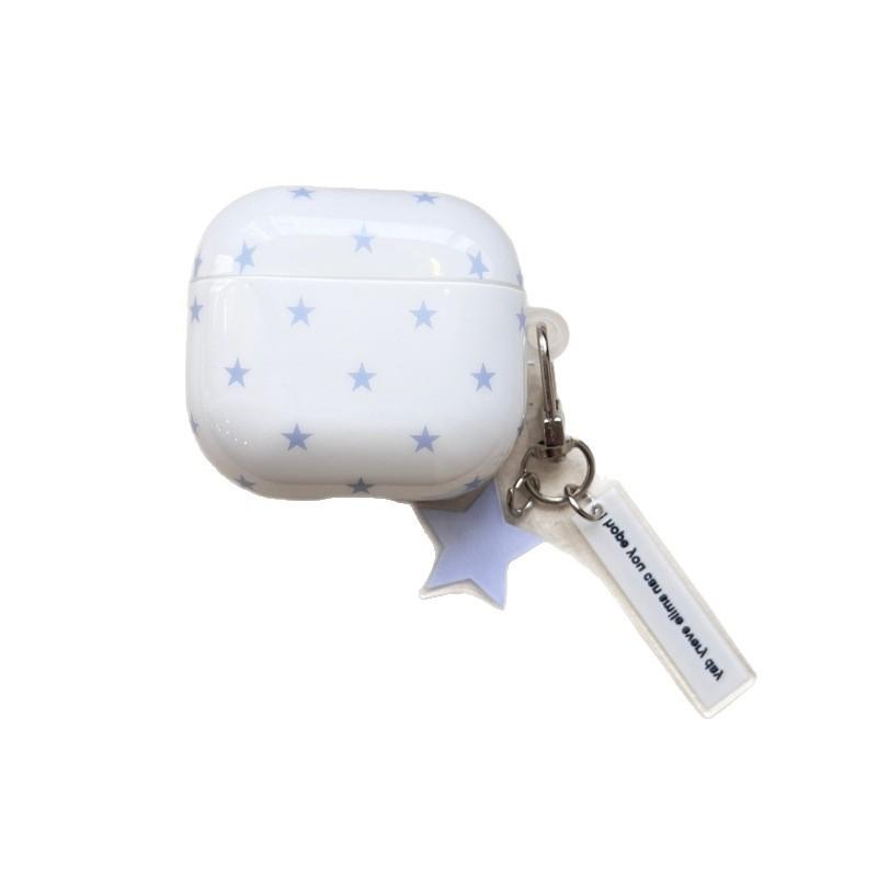 Korean white blue star AirPods 1 generation earphone case for Apple earphones AirPods 1 /Pro