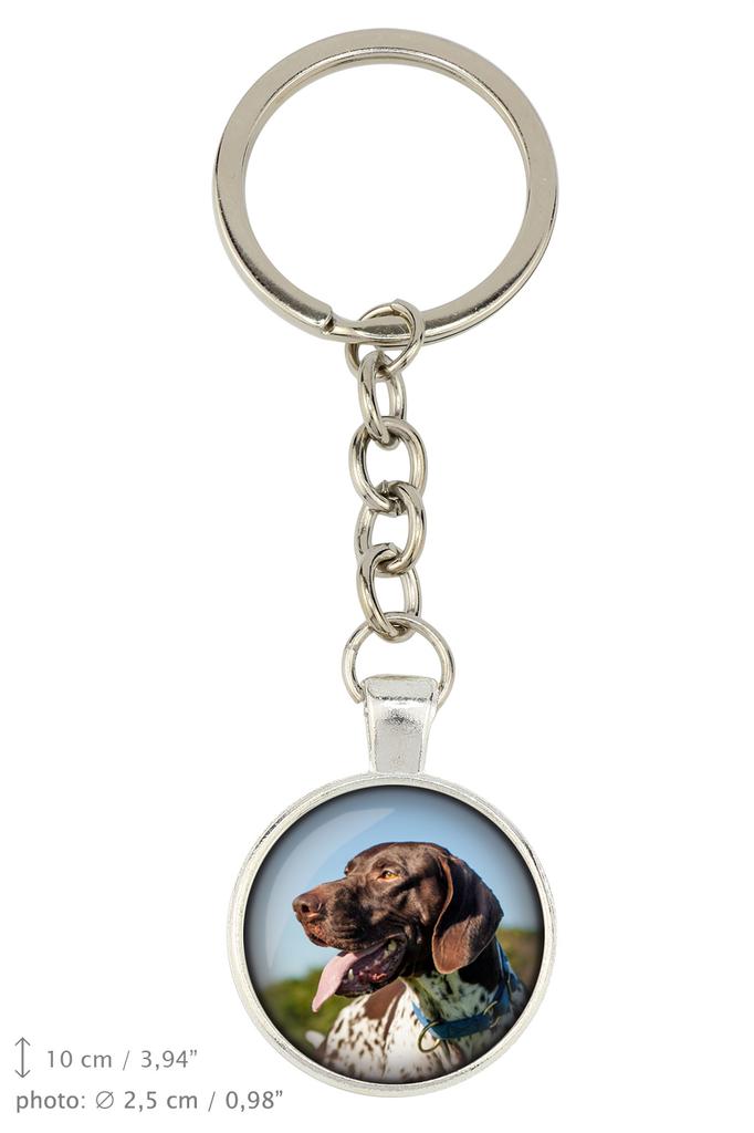 English Pointer - Keychain with Your Photo, Key Decoration, Bag Pendant from Art-Dog Brand