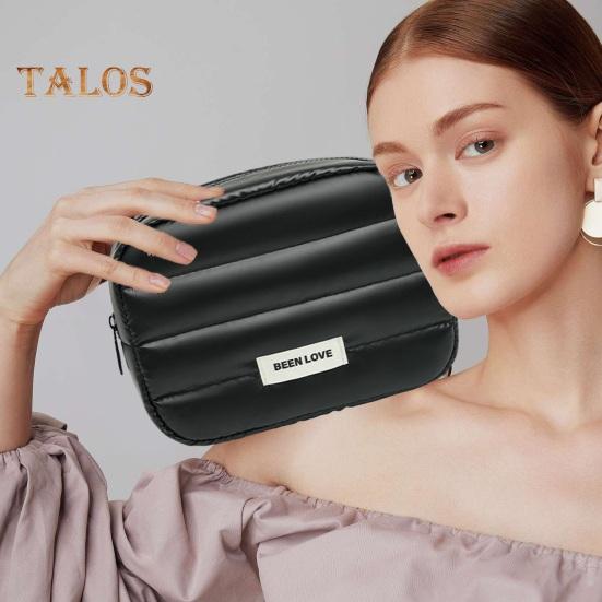 Women Padded Makeup Bag Portable Cosmetic Organizer Waterproof Zippered Handbag Toiletry Pouch for Girls Travel Home Use