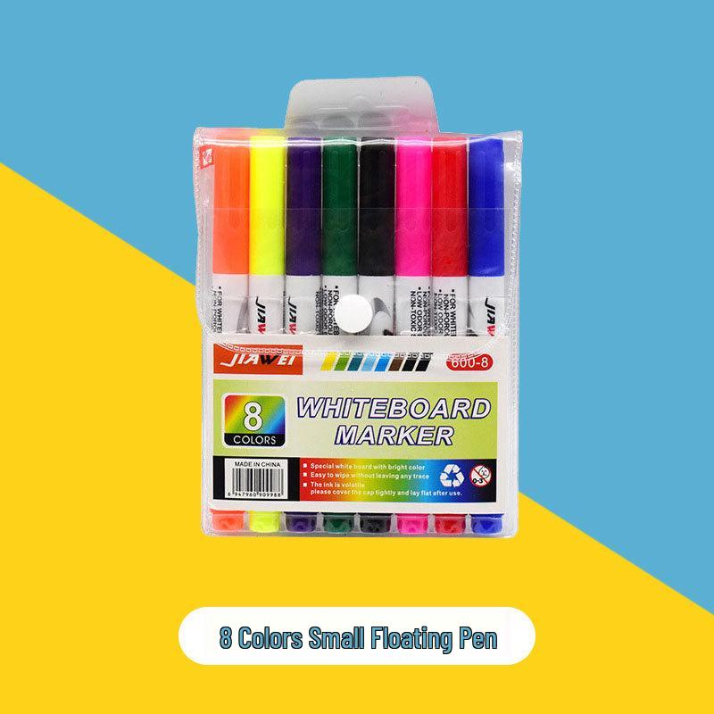 Water-Based Colorful Whiteboard Marker & Magic Floating Paintbrush for Kids - Erasable and Easy To Use