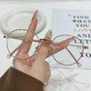 Retro Luxury Round Frame Myopia Glasses Women Men New Vintage Metal Anti Blue Light Near Sight Eyeglasses Minus Diopter Glasses