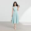 Elegant Sleeveless A-Line Midi Dress