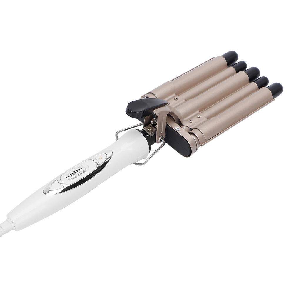 5 Barrel Curling Iron Temperature Adjustable Hair Waver Crimper with LCD 110‑240VEU Plug