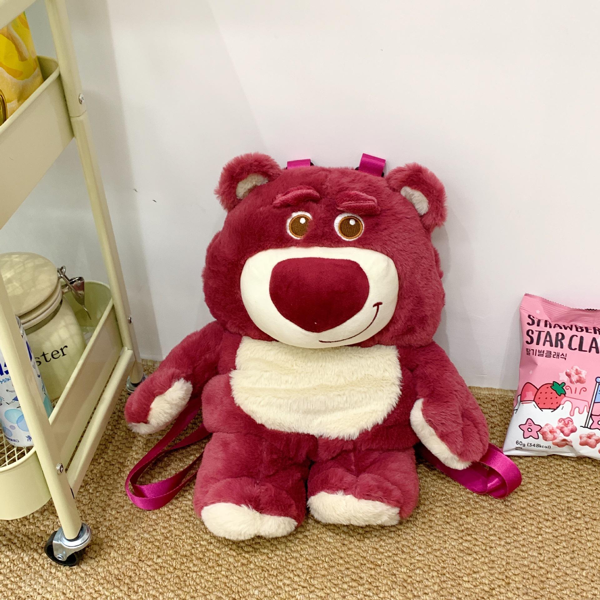 

High-value cartoon bunny doll backpack super cute little fox plush doll bag claw machine doll