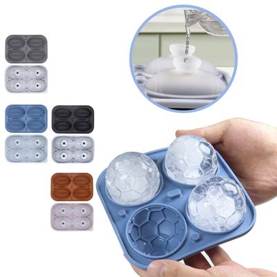 Silicone Football Ice Tray Ice Mold Silicone Ice Quick Freezer Ice Box