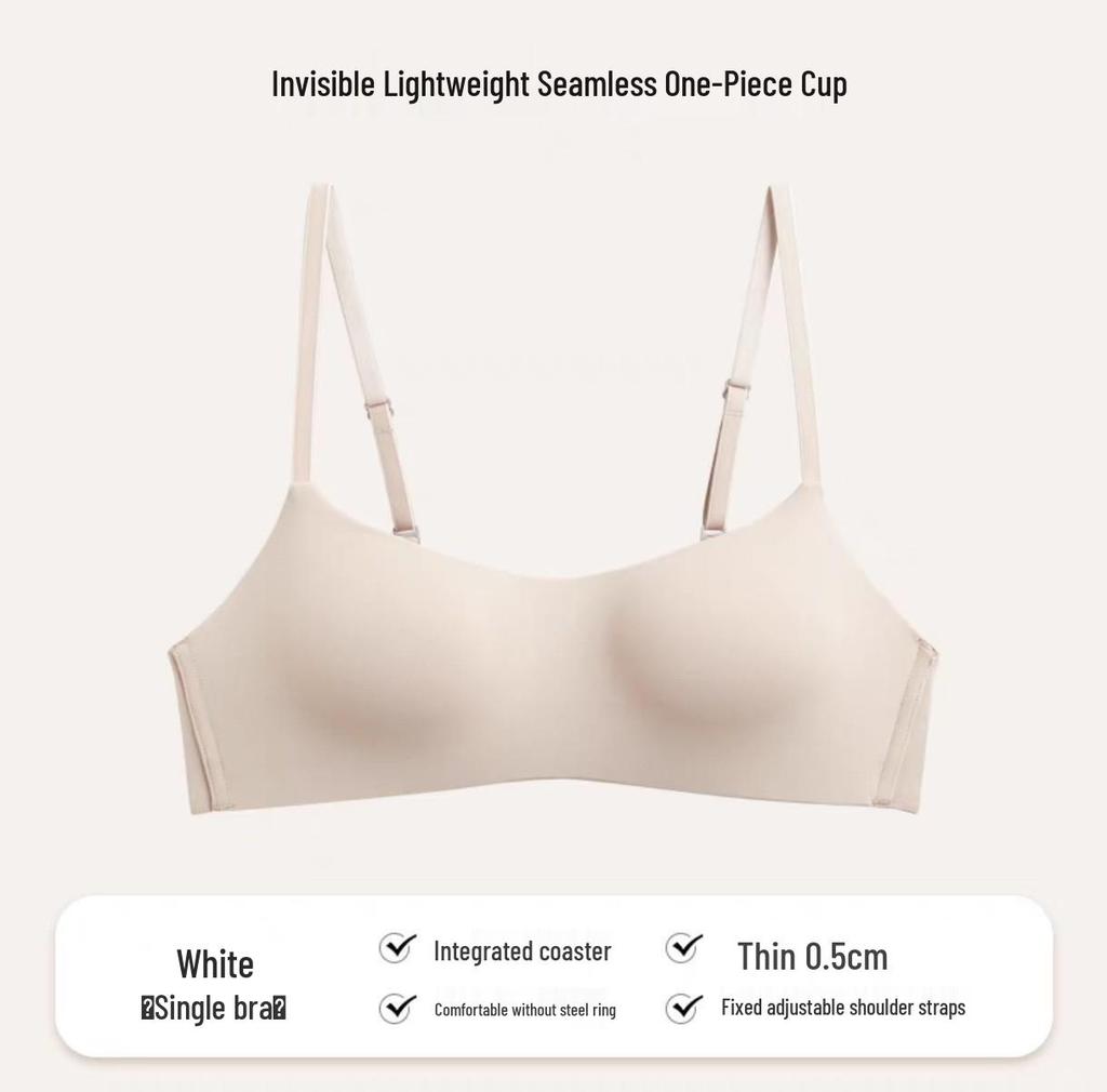 Seamless Smooth Camisole Bra: Lightweight, Supportive, Underwire-Free, Small Chest Gathering