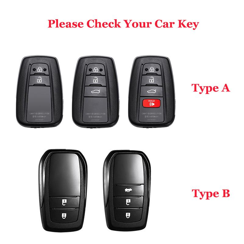 New Car Key Case Cover For Toyota Prius Camry Corolla C-HR CHR RAV4 Prado 2018 2022 Protector Key Shell Auto Accessories