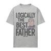STAR TREK Womens/Ladies Logically the Best Father Heather T-Shirt