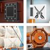 2076pcs Pirates Of The Mayflower Warship Building Blocks Boat Bricks Caribbean MOC Assembly Toys For Kids Birthday Gifts