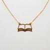 Lesen Bücher Anhänger Halskette Für Frauen Edelstahl Bücherwurm Student Schmuck Choker Kette Halskette Buchliebhaber Schmuck