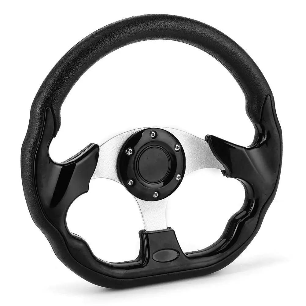 1pcs Universal 13" 320mm Racing Sports Car Steering Wheel with Horn Button Carbon Fiber