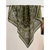 70cm Cashew Print Square Scarf Women’s Breathable Imitation Silk Bandanna Luxury Female Neckerchief Fashion Hijab Spring/Summer