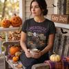 Mentally I'm Here Ghost Shirt, Vintage Autumn Pumpkin Graphic Tee