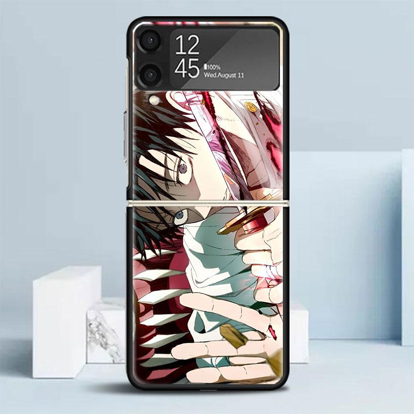 Kaisen J-Jujutsu Yuta Okkotsu Phone Case For Samsung Galaxy Z Flip7 Flip6 5G Flip5 Flip4 Flip3 ZFlip 7 6 3 4 5 Shockproof Back C