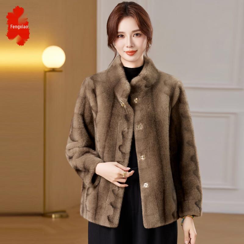 Women's Faux Mink Velvet Winter Overcoat
