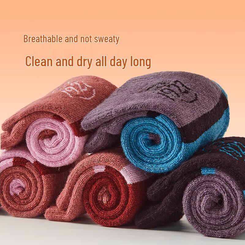 Hengyuanxiang Thickened Wool Terry Warm Socks