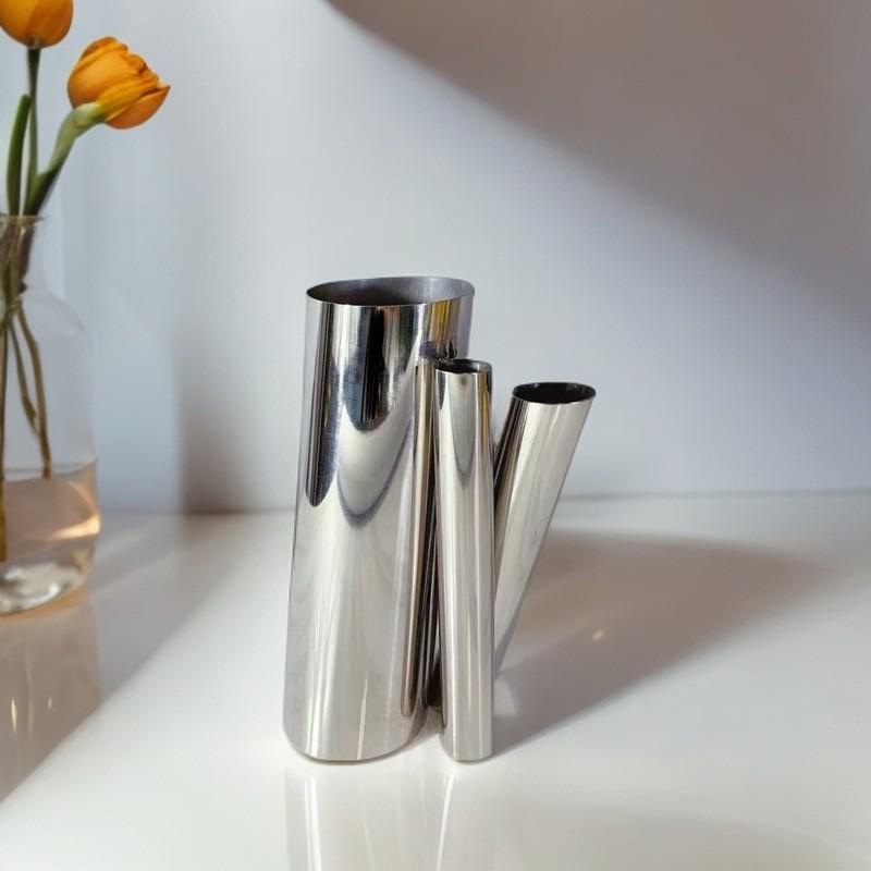 Modern Minimalist Stainless Steel Tube Assembly Hydroponic Planter Decor Living Room Bedroom Dining Area