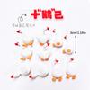 Miniature Geese Cake Decoration 3cm Rubber Duck Cake Ornament For Kids Birthday Baby Showers Anniversary Celebration