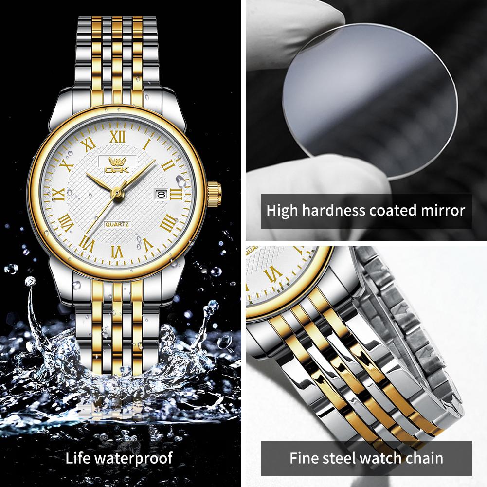OPK Brand Watch Roman Numerals Waterproof Women's Watch 6007