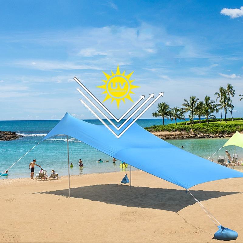 2026 Traveler Beach Tent Lycra Canopy for Sunshade, Sunscreen, and Cooling Outdoor Beach Camping and Fishing Canopy