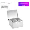 304 Stainless Steel 2-Compartment Seasoning Box with Lid