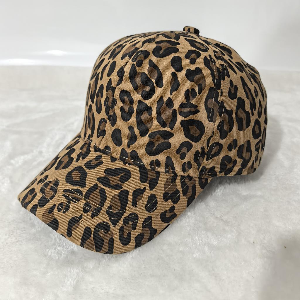 Leopard Print Baseball Cap Fashion Casual Sun Hats Adjustable Unisex Sports Cap For Women Men