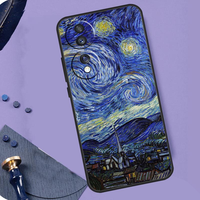 

Чехол для телефона с картиной Ван Гога на масло Для Honor 90 Lite 70 50 Magic 5 6 Pro X6 X7 X8 X9 X6a X7a X8a X9a X9b X8b Чехол Honor 50