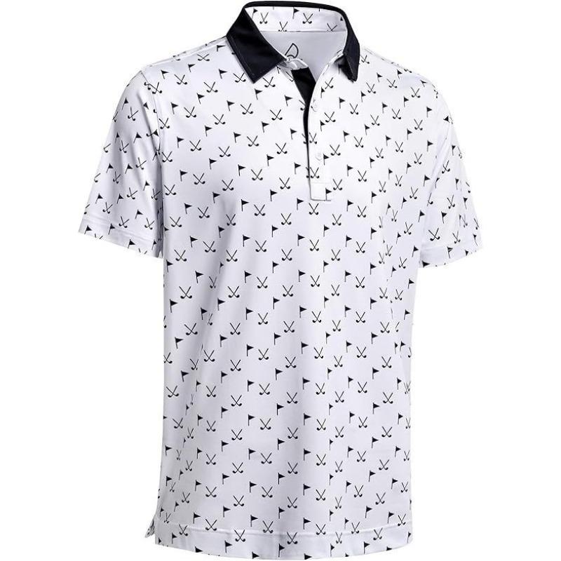 Short Sleeve POLO Shirt Button Solid Color Men's Sweatshirt