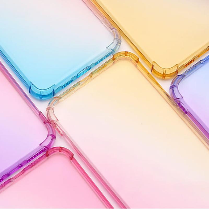 For iPhone 15 Pro Max Gradient Color TPU Phone Case Anti-drop Phone Cover
